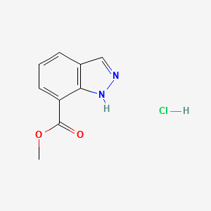 METHYL 1H-INDAZOLE-7-CARBOXYLATE HYDROCHLORIDE structure, CAS 677304-71-1