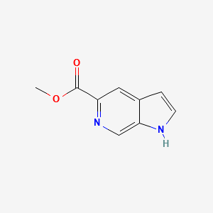 METHYL 1H-PYRROLO[2,3-C]PYRIDINE-5-CARBOXYLATE structure, CAS 147071-00-9