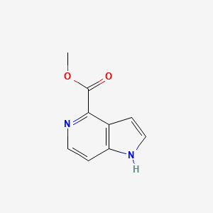 METHYL 1H-PYRROLO[3,2-C]PYRIDINE-4-CARBOXYLATE structure, CAS 1040682-92-5