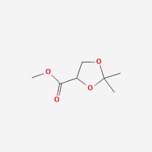 METHYL 2,2-DIMETHYL-1,3-DIOXOLANE-4-CARBOXYLATE structure, CAS 108865-84-5