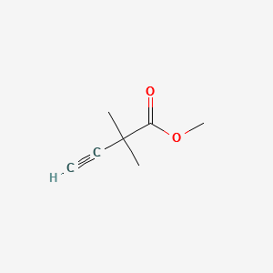 METHYL 2,2-DIMETHYLBUT-3-YNOATE structure, CAS 95924-34-8