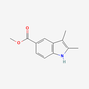METHYL 2,3-DIMETHYL-1H-INDOLE-5-CARBOXYLATE structure, CAS 21987-27-9
