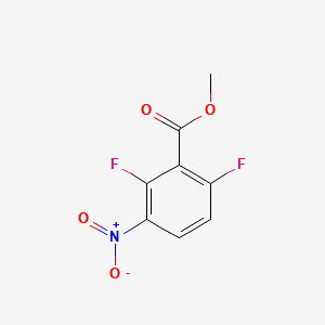 METHYL 2,6-DIFLUORO-3-NITROBENZOATE structure, CAS 84832-01-9