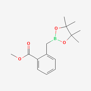 METHYL 2-((4,4,5,5-TETRAMETHYL-1,3,2-DIOXABOROLAN-2-YL)METHYL)BENZOATE structure, CAS 149989-77-5