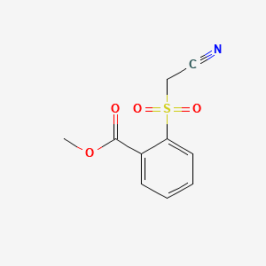 METHYL 2-((CYANOMETHYL)SULFONYL)BENZOATE structure, CAS 175137-52-7