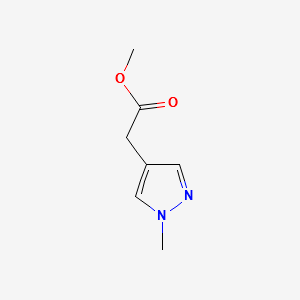 METHYL 2-(1-METHYL-1H-PYRAZOL-4-YL)ACETATE structure, CAS 1248548-23-3