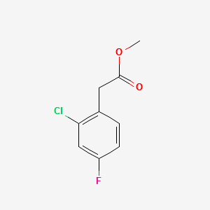 METHYL 2-(2-CHLORO-4-FLUOROPHENYL)ACETATE structure, CAS 214262-88-1