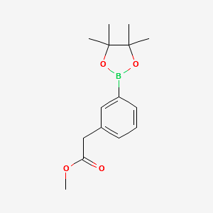 METHYL 2-(3-(4,4,5,5-TETRAMETHYL-1,3,2-DIOXABOROLAN-2-YL)PHENYL)ACETATE structure, CAS 478375-42-7