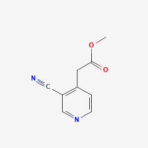 METHYL 2-(3-CYANOPYRIDIN-4-YL)ACETATE structure, CAS 124870-33-3