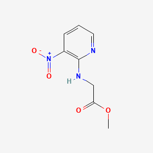 METHYL 2-(3-NITROPYRIDIN-2-YLAMINO)ACETATE structure, CAS 57461-53-7