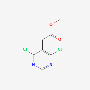 METHYL 2-(4,6-DICHLOROPYRIMIDIN-5-YL)ACETATE structure, CAS 171096-33-6