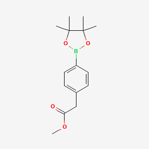 METHYL 2-(4-(4,4,5,5-TETRAMETHYL-1,3,2-DIOXABOROLAN-2-YL)PHENYL)ACETATE structure, CAS 454185-98-9