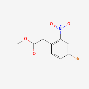 METHYL 2-(4-BROMO-2-NITROPHENYL)ACETATE structure, CAS 100487-82-9