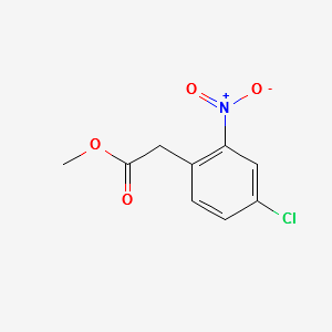 METHYL 2-(4-CHLORO-2-NITROPHENYL)ACETATE structure, CAS 147124-37-6