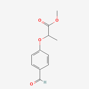 METHYL 2-(4-FORMYLPHENOXY)PROPIONATE structure, CAS 70129-95-2