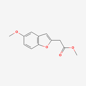 METHYL 2-(5-METHOXYBENZOFURAN-2-YL)ACETATE structure, CAS 1005328-51-7