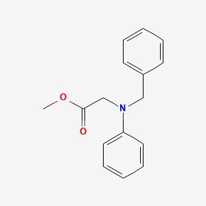 METHYL 2-(BENZYL(PHENYL)AMINO)ACETATE structure, CAS 137307-61-0