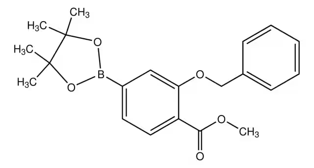 METHYL 2-(BENZYLOXY)-4-(4,4,5,5-TETRAMETHYL-1,3,2-DIOXABOROLAN-2-YL)BENZOATE structure, CAS 1073355-16-4