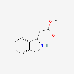 METHYL 2-(ISOINDOLIN-1-YL)ACETATE structure, CAS 444583-14-6
