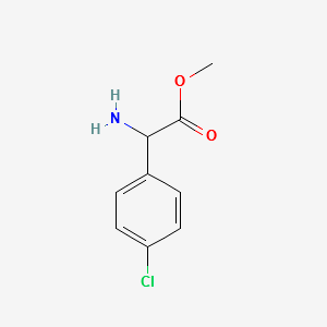 METHYL 2-AMINO-2-(4-CHLOROPHENYL)ACETATE structure, CAS 43189-20-4