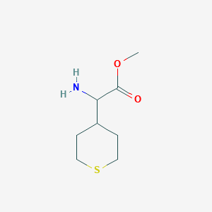 METHYL 2-AMINO-2-(TETRAHYDRO-2H-THIOPYRAN-4-YL)ACETATE structure, CAS 1134603-63-6