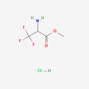 METHYL 2-AMINO-3,3,3-TRIFLUOROPROPANOATE HYDROCHLORIDE structure, CAS 134297-36-2