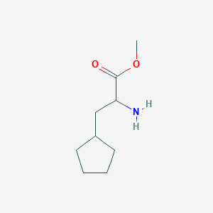 METHYL 2-AMINO-3-CYCLOPENTYLPROPANOATE structure, CAS 1119833-62-3