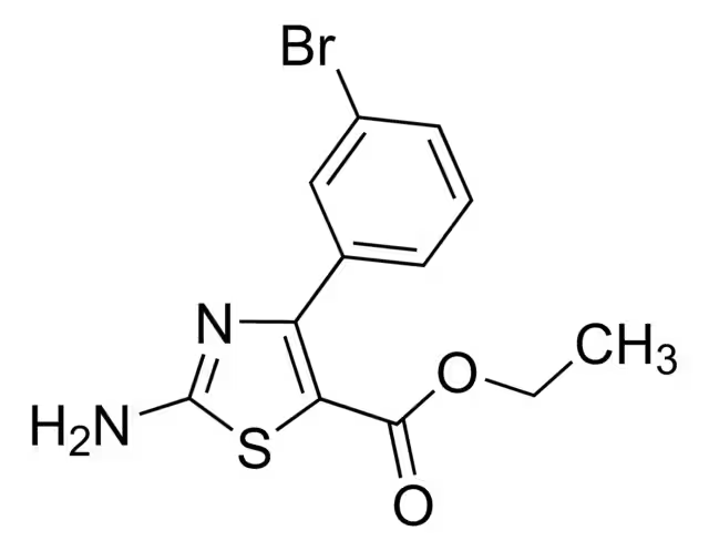 METHYL 2-AMINO-4-(3-BROMOPHENYL)THIAZOLE-5-CARBOXYLATE structure, CAS 1065074-63-6