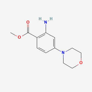 METHYL 2-AMINO-4-MORPHOLINOBENZOATE structure, CAS 404010-84-0