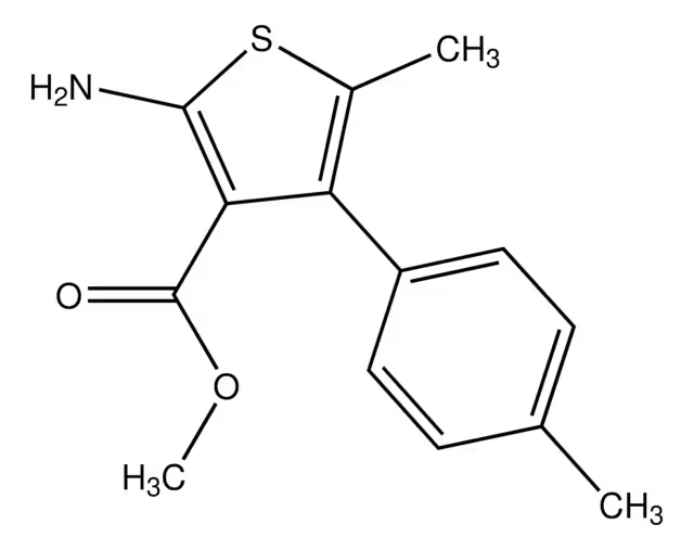 METHYL 2-AMINO-5-METHYL-4-(P-TOLYL)THIOPHENE-3-CARBOXYLATE structure, CAS 350997-34-1