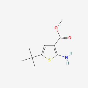 METHYL 2-AMINO-5-TERT-BUTYLTHIOPHENE-3-CARBOXYLATE structure, CAS 216574-71-9