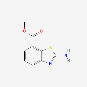 METHYL 2-AMINOBENZO[D]THIAZOLE-7-CARBOXYLATE structure, CAS 209459-11-0