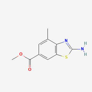 METHYL 2-AMNIO-4-METHYL-6-BENZOTHIAZOLECARBOXYLATE structure, CAS 225525-63-3