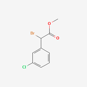 METHYL 2-BROMO-2-(3-CHLOROPHENYL)ACETATE structure, CAS 137420-52-1
