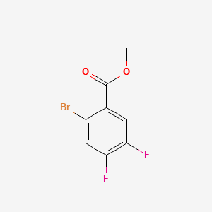 METHYL 2-BROMO-4,5-DIFLUOROBENZOATE structure, CAS 878207-28-4