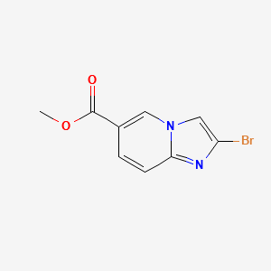 METHYL 2-BROMOIMIDAZO[1,2-A]PYRIDINE-6-CARBOXYLATE structure, CAS 1042141-37-6