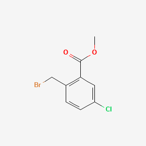 METHYL 2-BROMOMETHYL-5-CHLOROBENZOATE structure, CAS 668262-52-0