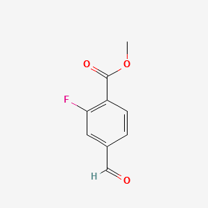 METHYL 2-FLUORO-4-FORMYLBENZOATE structure, CAS 85070-58-2