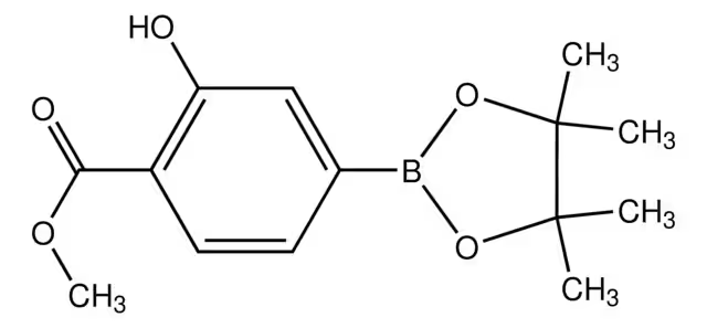 METHYL 2-HYDROXY-4-(4,4,5,5-TETRAMETHYL-1,3,2-DIOXABOROLAN-2-YL)BENZOATE structure, CAS 1073371-99-9