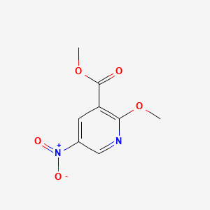 METHYL 2-METHOXY-5-NITRONICOTINATE structure, CAS 122433-50-5