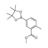 METHYL 2-METHYL-5-(4,4,5,5-TETRAMETHYL-1,3,2-DIOXABOROLAN-2-YL)BENZOATE structure, CAS 478375-39-2