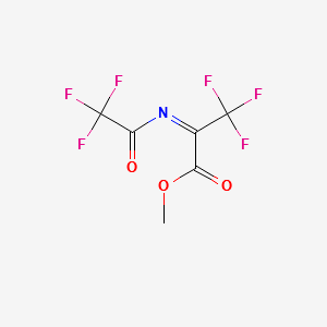 METHYL 3,3,3-TRIFLUORO-2-((2,2,2-TRIFLUOROACETYL)IMINO)PROPANOATE structure, CAS 114066-56-7