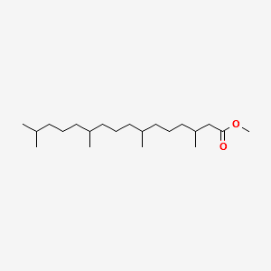 METHYL 3,7,11,15-TETRAMETHYLHEXADECANOATE structure, CAS 1118-77-0