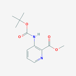METHYL 3-((TERT-BUTOXYCARBONYL)AMINO)PICOLINATE structure, CAS 912369-42-7