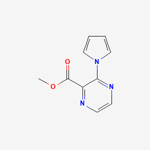 METHYL 3-(1H-PYRROL-1-YL)PYRAZINE-2-CARBOXYLATE structure, CAS 90361-95-8