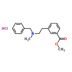METHYL 3-(2-(BENZYL(METHYL)AMINO)ETHYL)BENZOATE HYDROCHLORIDE structure, CAS 51352-87-5