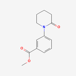 METHYL 3-(2-OXOPIPERIDIN-1-YL)BENZOATE structure, CAS 168162-28-5