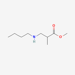 METHYL 3-(BUTYLAMINO)-2-METHYLPROPANOATE structure, CAS 13604-68-7
