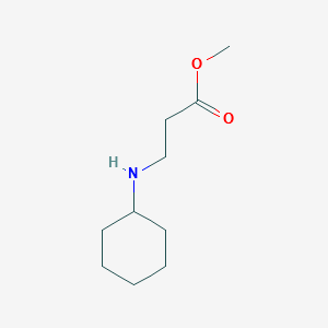 METHYL 3-(CYCLOHEXYLAMINO)PROPANOATE structure, CAS 22870-26-4