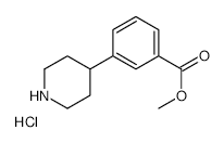 METHYL 3-(PIPERIDIN-4-YL)BENZOATE HYDROCHLORIDE structure, CAS 726185-54-2